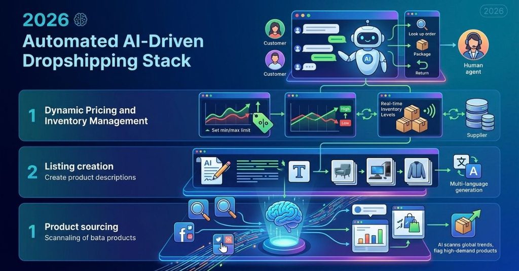 Automated E-Commerce Drop shipping Solutions Using AI in 2026